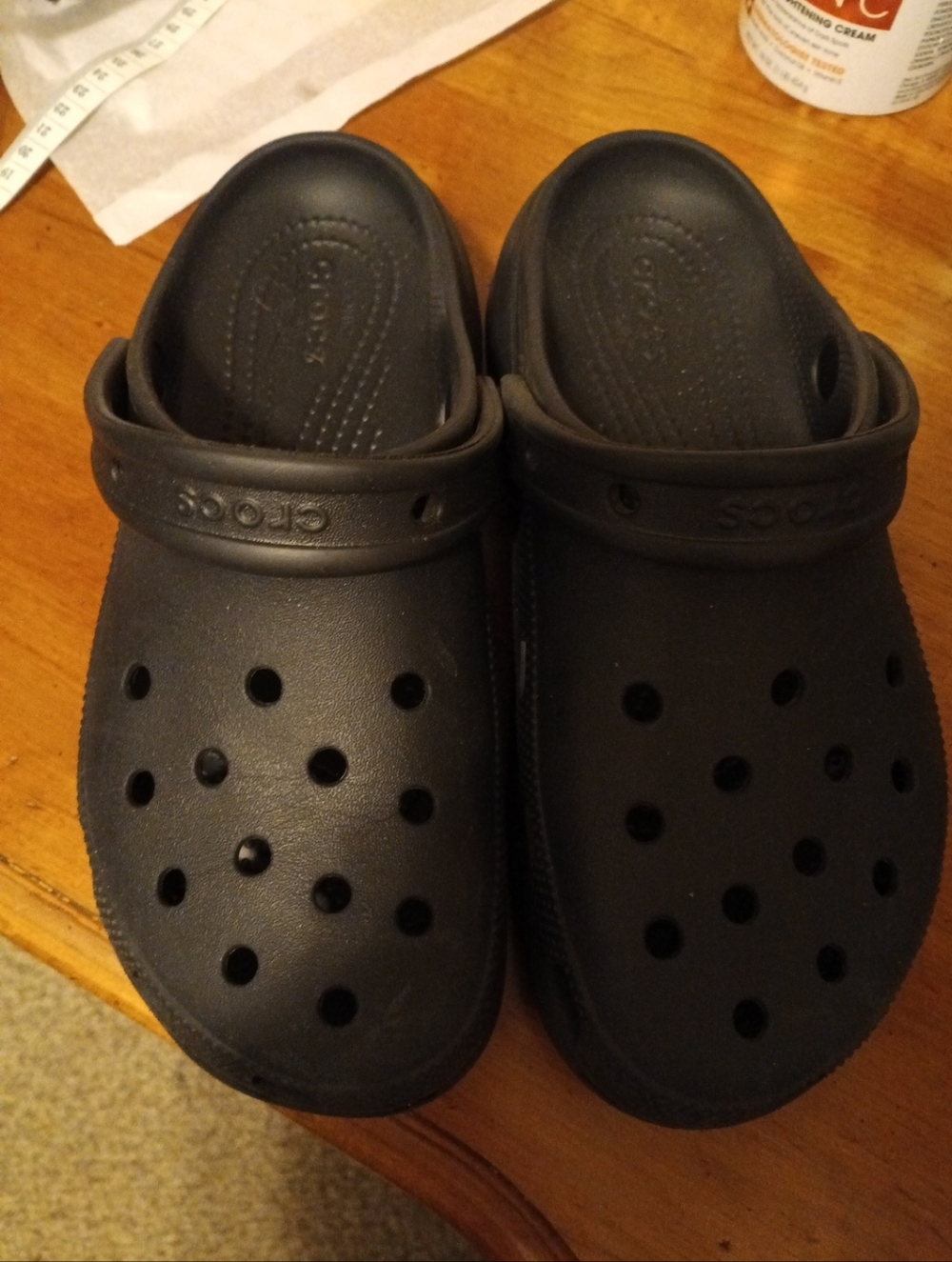 Crocs Woman's Baya Platform Crocs Size 8 Black